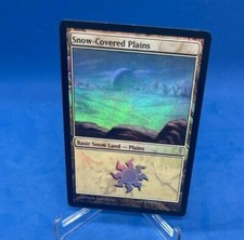 FOIL Snow-Covered Plains - Coldsnap, English, MP, Common! Magic MTG HUGE Sale