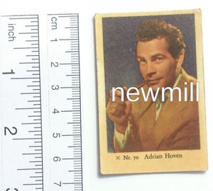 Adrian Hoven alte trading card 1958 Schweden österreichischer Schauspieler