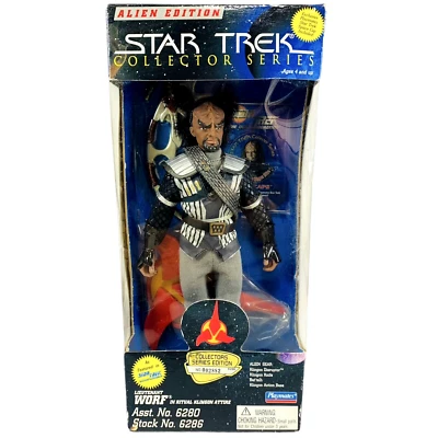Figura Teniente Worf Klingon Edición Alien 1995 Star Trek Collector Series Foto 1 de 4