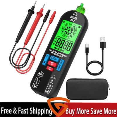 GEARZAAR LCD Digital Multimeter Smart Fully Automatic Ranging Rechargeable DC/AC Voltage