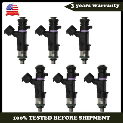 Juego de 6 inyectores de combustible para Nissan Frontier 4,0 L V6 2005 2006 2007 2008-2019 EE. UU. Foto 1 de 4