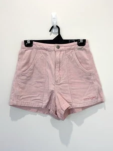 Wrangler Shorts Womens 6 Pink Corduroy High Waist Logo Essentials Mini Hot Pant - Foto 1 di 13
