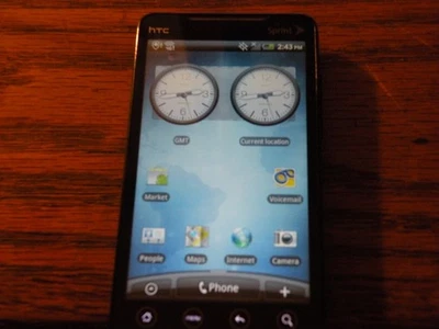 SPRINT HTC EVO 4G PC36100 - Vintage Android Phone (For Phone Collectors) Good - Image 1 of 4