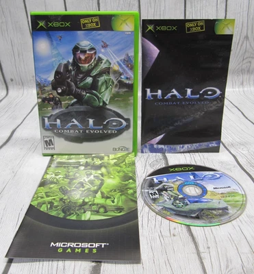 Halo: Combat Evolved (Microsoft Xbox, 2001) CIB Complete w/ Manual & Insert - Image 1 of 3