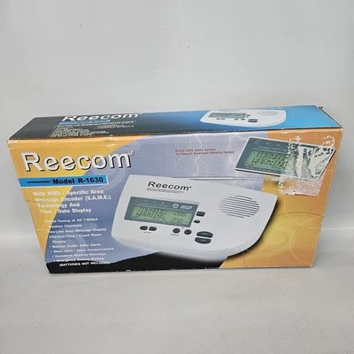 Reecom R-1630 Severe Weather Emergency Alert Radio w/AC Adapter Travel NWS SAME - Image 1 of 4