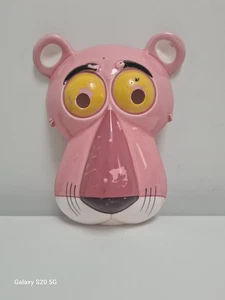 Rare Royal Orleans Pink Panther Ceramic Mask - Vintage 1981 - Hand Painted - Picture 1 of 11