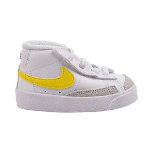 Blazer Nike Mid '77 para niños pequeños blanco/azufre vivo-pecana (DA4088 103) Foto 1 de 4