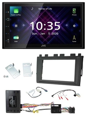 JVC DAB 2DIN Lenkrad Bluetooth USB Autoradio für VW Polo ab 2018 MIB II Infoadap - Bild 1 von 4