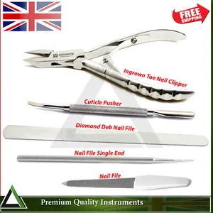 Chiropody Toe Nail Clipper Cutter Diamond Deb Nail File Foot Care Pedicure Tools - Picture 1 of 6