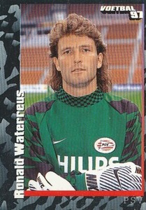 031 RONALD WATERREUS # NETHERLANDS PSV.EINDHOVEN STICKER PANINI VOETBAL 97