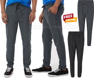 Mens Stretch Jogger Moisture Wicking With Side and Back Pockets Size S-3XL NEW! - Picture 1 of 3