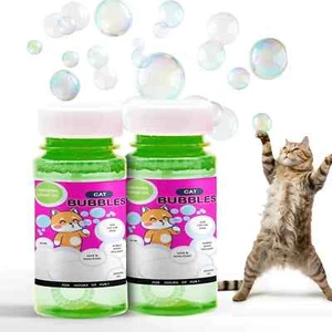 Interactive Indoor Outdoor Cat & Kitten Natural Catnip Oil Portable Bubbles toy - Picture 1 of 10