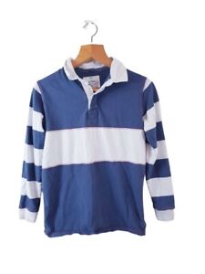 Marks And Spencer Kids Boys Blue/White Pullover Jumper Sweater Size 12-13 Years 
