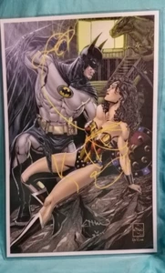 Batman & Wonder Woman Ethan Van Sciver handsigniertes Poster - Bild 1 von 4