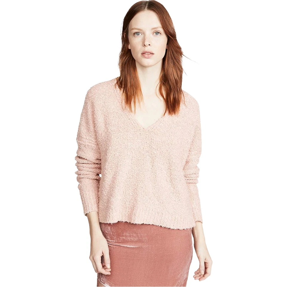 Womens People Finders Keepers V Neck Sweater Nude Peach Size XS