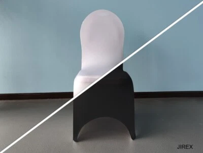 50x Stretch Stuhl Husse mit Runder Lehne UNI Bankett, Party, Hochzeit, Bankett - Bild 1 von 4