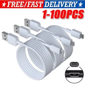 3/6ft Micro USB Fast Charging Cable Cord For Samsung Android Phone Charger LOT - Picture 1 of 24