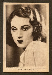 FAY WRAY POSTCARD VINTAGE 1920s VERY RARE PHOTO CARD PARAMOUNT