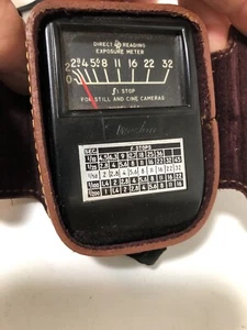 Vtg Weston Analog Direct Reading Exposure Light Meter Model 853 w/ Case - Picture 1 of 2