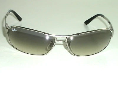 RAY-BAN RB3343 003/32 60 [] 12 СЕРЕБРЯНЫЙ СИНИЙ ГРАДИЕНТ КРИСТАЛЛ МЕТАЛЛА ОБОРАЧИВАЕТ СОЛНЦЕЗАЩИТНЫЕ ОЧКИ - Изображение 1 из 4