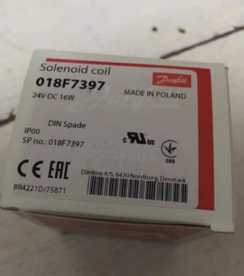 Danfoss 018F7397 Solenoid Coil 24VDC BB024DS Brand Free Ship - Image 1 of 4