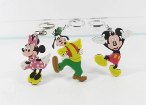Micky Maus Minni Goofy === 3 x Walt Disney Schlüsselanhänger Bully / Bullyland - Bild 1 von 2