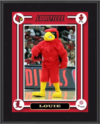 Louisville Cardinals Louie Mascot 10.5x13 Plaque Authentic Cover