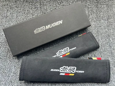 ПОДЛИННЫЙ 2ШТ HONDA ACCESS MUGEN ALCANTARA РЕМНИ БЕЗОПАСНОСТИ ПОДУШЕЧКИ АККОРД CIVIC FIT S2000 - Изображение 1 из 4