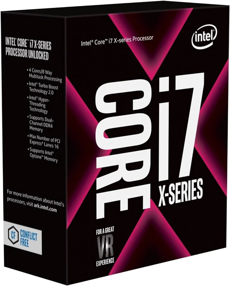 Intel Core i7-7740X X-Series Processor - 4 Cores - 4.50GHz Turbo Unlocked - New - Image 1 of 4