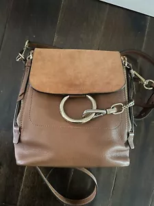 Chloe Faye Backpack Shoulder Bag Leather - Picture 1 of 6