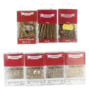 Gold coloured screws TT CSK available in a variety of sizes by BANNER Price 99p - Picture 1 of 41