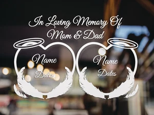 In Loving Memory Decal, Mom and Dad Memorial Decal, Car Decal, Truck Decal - Bild 1 von 10