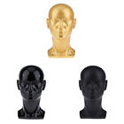 Tête de Mannequin Homme Tête Noire En Plastique PVC De Qualité Présenter