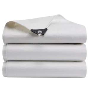 Heavy Duty Waterproof Tarp Poly Canopy Tent Shelter Cover 12 Mil Tarpaulin Shade - Picture 1 of 36