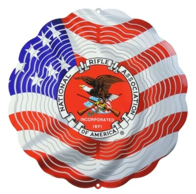 16" Redondo 3D Colgante METAL NRA Eagle Windspinner por Next Innovations Foto 1 de 2