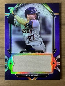 2024 Topps Triple Threads JOSE ALTUVE *AMETHYST* GU Bat #14/36 Card No. SJR-JA - Picture 1 of 8
