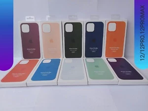 Cover custodia Magsafe Originale in Silicone liquido iPhone12,pro.12/12proMax - Foto 1 di 11