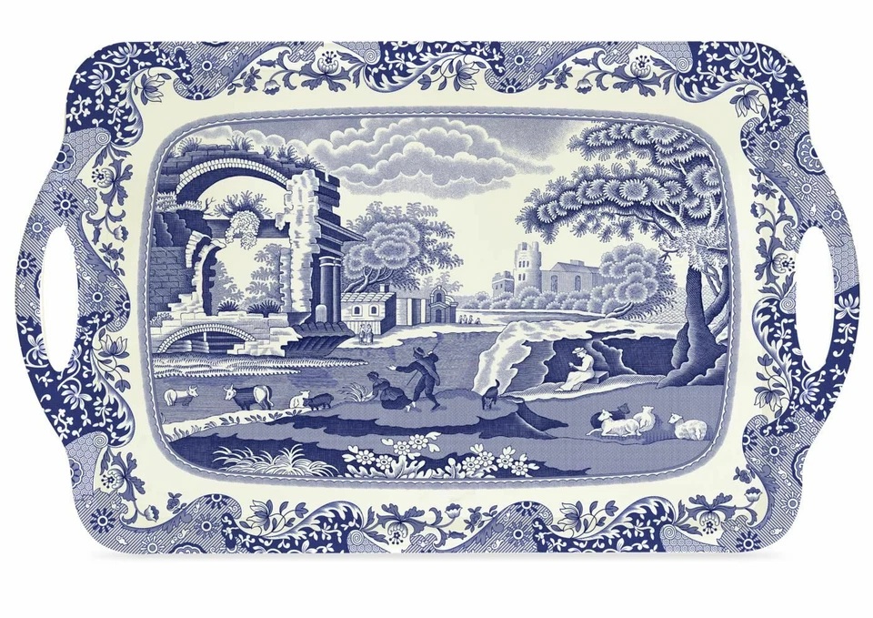 Spode Blue Italian Large Melamine Tray