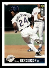 Rickey Henderson 1997 Collector's Choice  Card #211 San Diego Padres