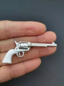 1/6 Western Cowboy Long Colt Revolver Gun Pistol Model Fr 12" Action Figure Body - Picture 1 of 2