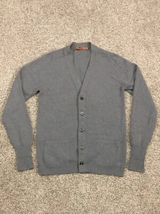 Vintage JAEGER Cashmere Cardigan Sweater Mens 36 Scottland - Picture 1 of 10