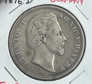 Baviera 1876 D 5 marcos L2 - Imagen 1 de 2