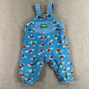 Salopette da giardino vintage Oshkosh B'Gosh Bear taglia 12 mesi - Foto 1 di 9