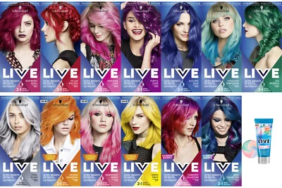 Schwarzkopf Live Ultra Brights or Pastel | Semi-Permanent Hair Dye | Free Del...