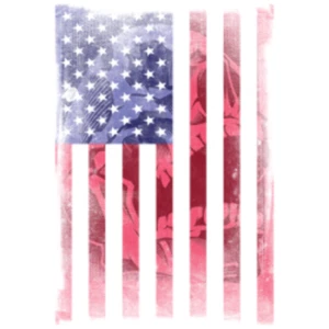 Adult DryBlend® T-Shirt - ( AMERICAN FLAG SKULL - AMERICAN PRIDE ) - Picture 1 of 44