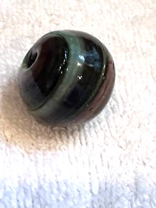 ANTIKE DEUTSCHE AFRIKANISCHE HANDELSPERLE AUS MARMOR UM 1800 0,90 GRÖSSE NEUWERTIG - Bild 1 von 7