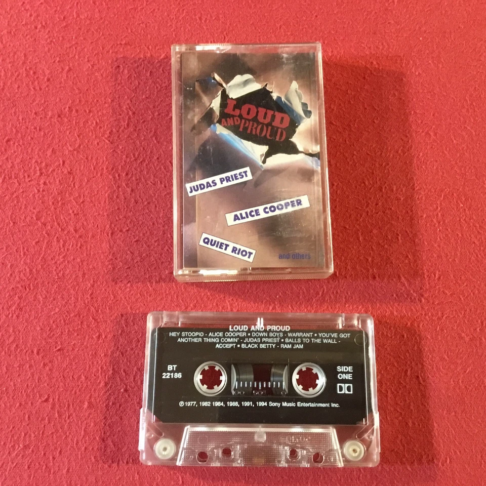 Loud And Proud Casette Tape: Judas Priest, Ozzy, Quiet Riot, Warrant, Accept - Image 1 of 4
