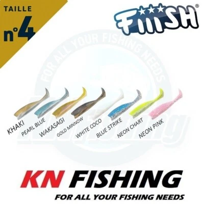 FIIISH MASTER SHAD n.4 esche in silicone pesca spinning 100mm 8gr 15gr 21gr
