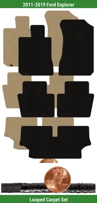 Juego de alfombrillas clásicas personalizadas para Ford Explorer 2011-2019 (5 piezas) #LX1 Foto 1 de 4