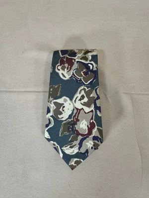 NWT Vintage 1980s Countess Mara Fall Floral Paisley Silk Tie Colorful - Image 1 of 4